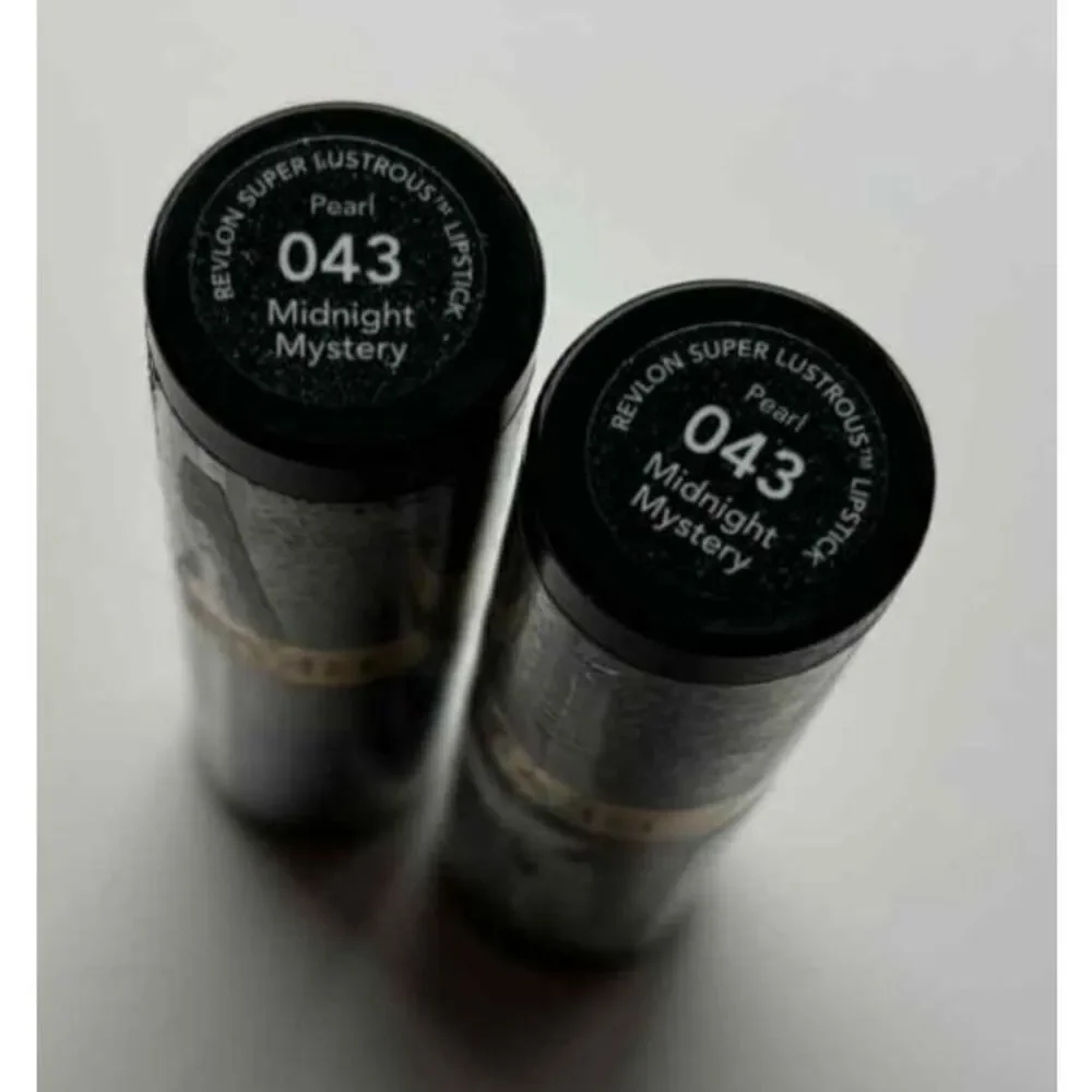 Revlon Super Lustrous Lipstick 043 Midnight Mystery Lot of 2